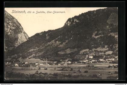 AK Stainach, Ortsansicht vorm Berg