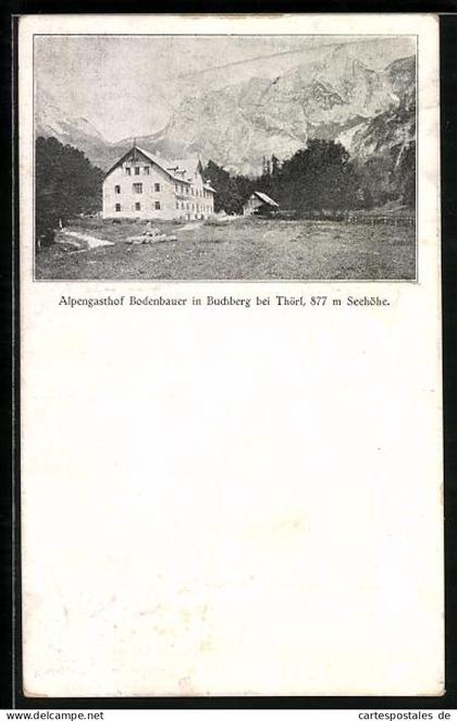 AK Thörl bei Aflenz, Alpengasthof Bodenbauer