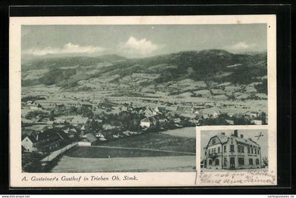 AK Trieben, Gesamtansicht mit Gasthaus Gasteiner