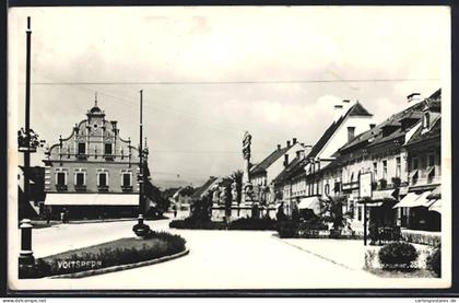 AK Voitsberg, Strassenpartie mit Denkmal