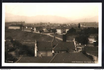AK Zeltweg, Ortsansicht aus der Vogelschau