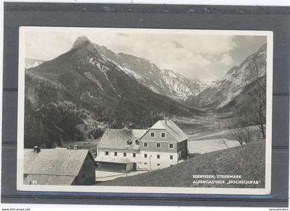 AUTRICHE - STYRIE - SEEWIESEN , STEIERMARK - ALPENGASTHOF " HOCHSCHWAB"