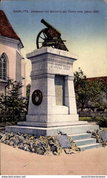 CPA Gamlitz Steiermark, Denkmal der Batterie der Toten vom Jahre 1866