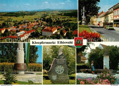 Eibiswald Steiermark Hauptplatz Josef-Krainer-Denkmal Weltwanderstein