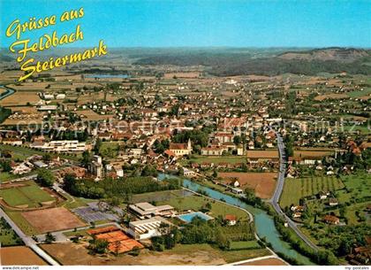 Feldbach Steiermark Blumen- und Gartenstadt Fliegeraufnahme
