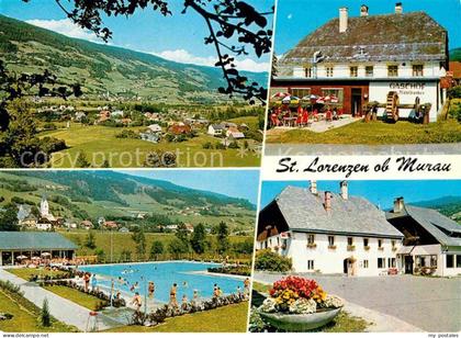 Sankt Lorenzen Scheifling Panorama Freibad Gasthof