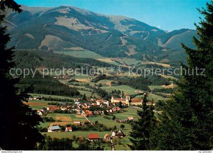 Seckau Markt und Benediktiner Abtei Seckau mit Hochalm