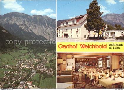 Weissenbach Liezen Fliegeraufnahme Gasthof Weichbold Gastraum