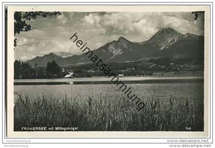 Faakersee - Mittagskogel - Foto-AK