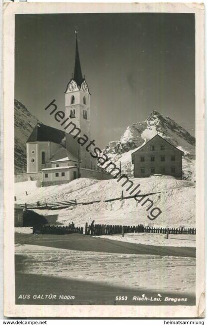 Galtür - Kirche - Foto-AK - Verlag Risch-Lau Bregenz