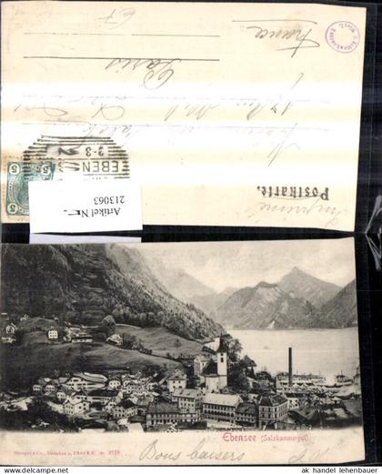 213063,Ebensee Salzkammergut