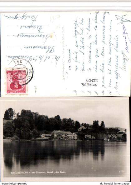 522429,Traunkirchen Hotel Am Stein Bahnpost Zug 244 Selzthal – Attnang