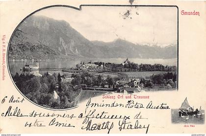 Österreich - GMUNDEN - Schloss Ort und Traunsee - Am See