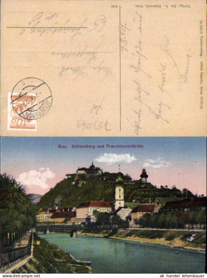 753049 Graz Schlossberg Franziskanerkirche Stp. Jennersdorf