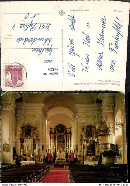 664252,Fürstenfeld Pfarrkirche Innenansicht