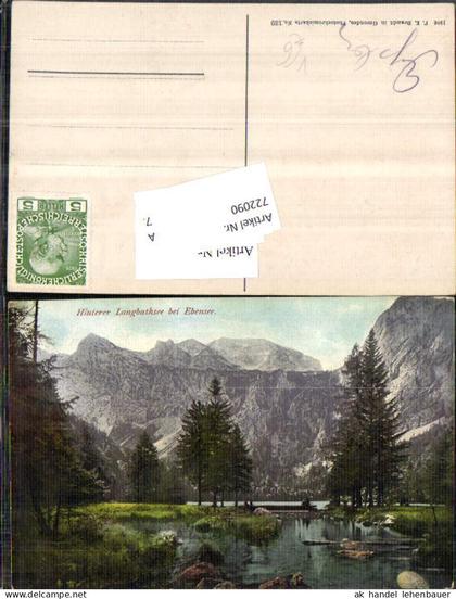 722090 Ebensee Hinterer Langbathsee Gmunden Bez. Gmunden