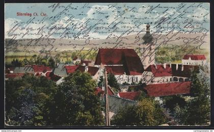 AK Sierning /O. Oe., Teilansicht mit Kirche