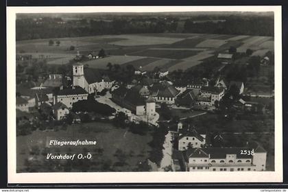 AK Vorchdorf, Fliegeraufnahme vom Dorf