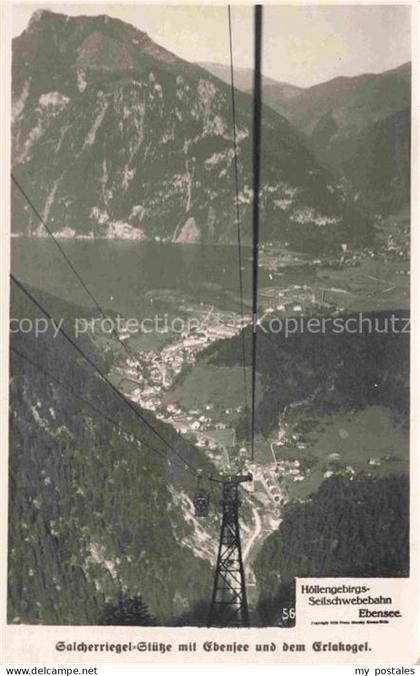 Ebensee Traunviertel Oberoesterreich AT Salcherriegel Stuetze mit Ebensee und de