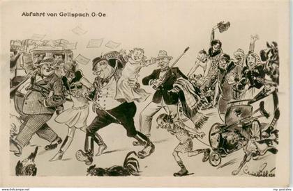 Gallspach Oberoesterreich AT Abfahrt von Gallspach Kuenstlerkarte