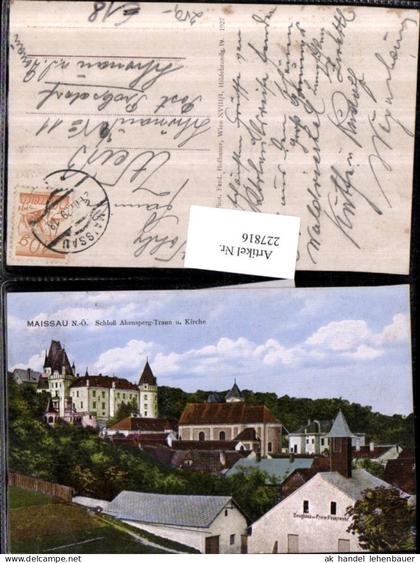 227816,Maissau Schloss Abensperg-Traun u. Kirche