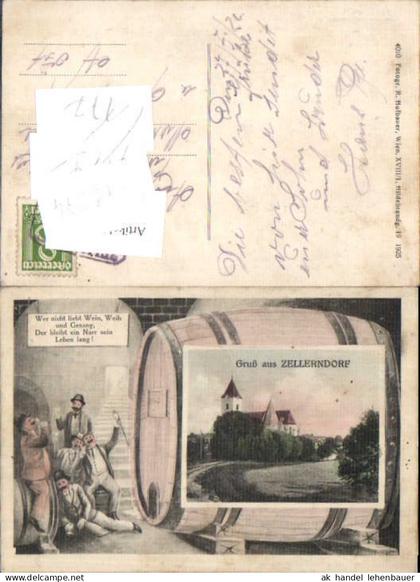 749274 tolle AK Gruß aus Zellerndorf b. Hollabrunn Schmuckkarte