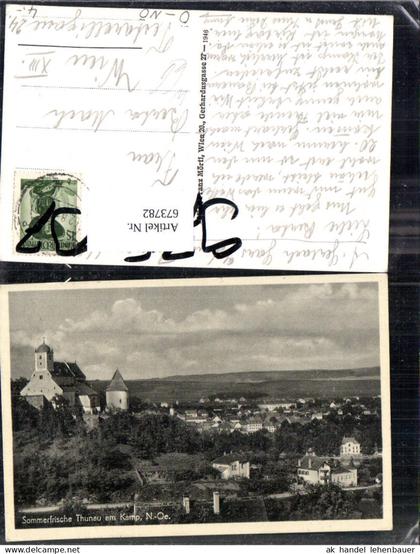 673782,Foto Ak Thunau a. Kamp Gars am Kamp Burgruine