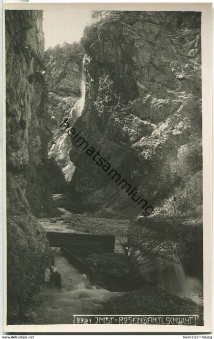 Imst in Tirol - Rosengartl-Schlucht - Foto-Ansichtskarte