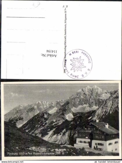 114194,Pfeishütte bei Praxmar Scharnitz
