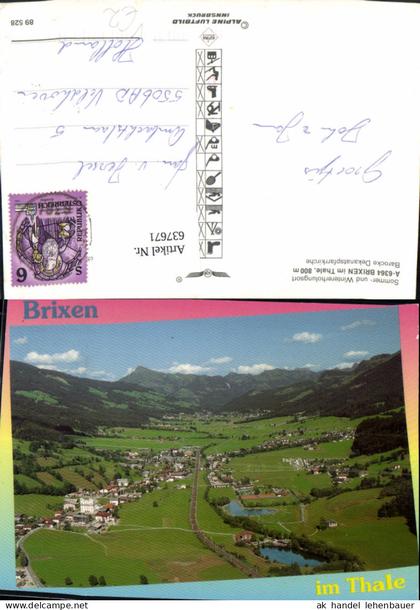 637671,Brixen im Thale Totale pub Alpine Luftbild 89528