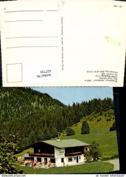 637733,Waidring Berggasthof Weißbach