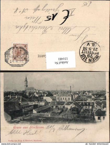131481,Gruss aus Stockerau 1898 Teilansicht