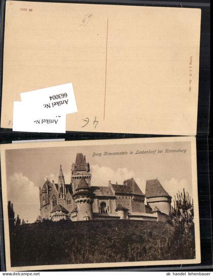 663004,Burg Kreuzenstein bei Korneuburg Leobendorf