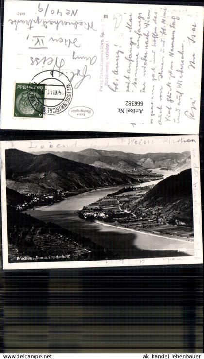 666382,Foto Ak Wachau Donaulandschaft Weißenkirchen i. d. Wachau