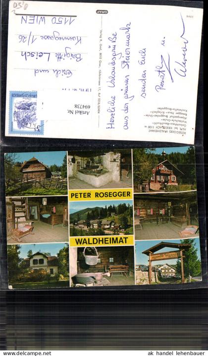 694738 Peter Rosegger Alpl b. Krieglach