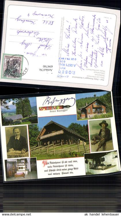 694740 Peter Rosegger Alpl b. Krieglach