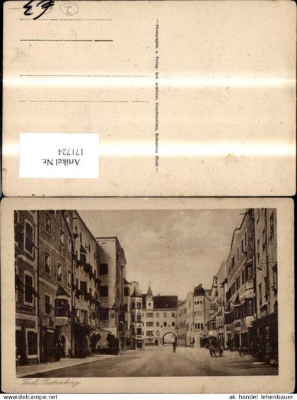 171724,Rattenberg Strassenansicht m. Kutsche Personen