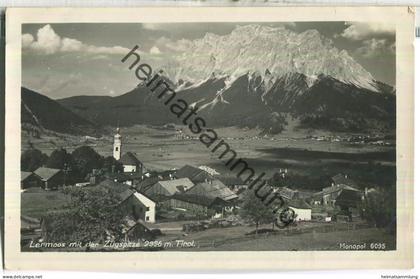 Lermoos mit der Zugspitze - Foto-Ansichtskarte - Verlag G. Schöllhorn Innsbruck