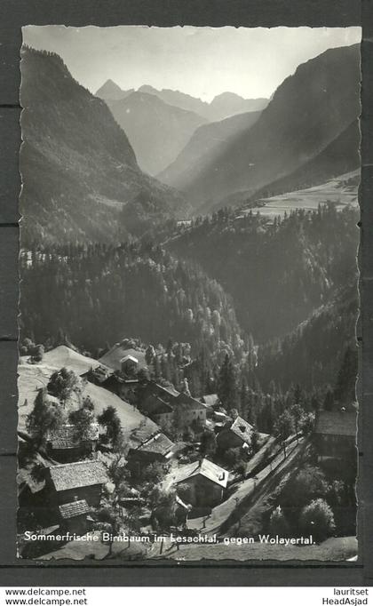 Austria Österreich Sommerfrische Birnbaum im Lesachtal gegen Wolayertal, photo post card, used, o 1958