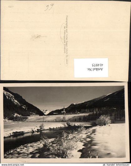 414975,St. Jakob im Defereggental Teilansicht Bergkulisse Winterbild