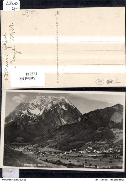172814,Stainach m. Grimming Totale 1927