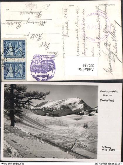 352655,Lawinenstein b. Tauplitz Bergkulisse Winterbild