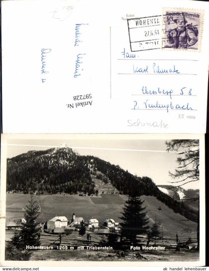 597228,Hohentauern m. Triebenstein Trieben pub Foto Hochreiter