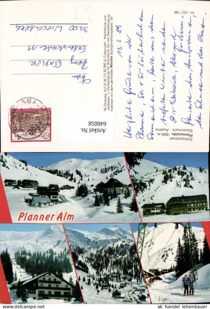640058,Mehrbild Ak Planneralm Irdning-Donnersbachtal Wintersport