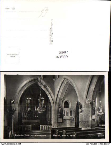 730285 Raach am Wechsel Kirche Mönichkirchen am Wechsel