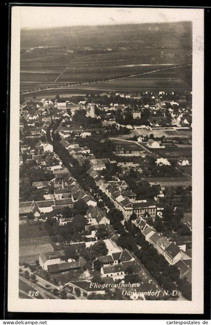 AK Gänserndorf /N.Ö., Fliegeraufnahme