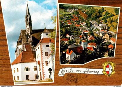 Gaming Niederoesterreich AT Kirche Fliegeraufnahme