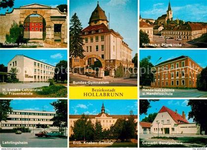 Hollabrunn Museum Lehranstalt Lehrlingsheim Gymnasium Knabenseminar Rathaus Pfar