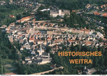 Weitra Historische Stadt Schloss Stadtmauer Fliegeraufnahme