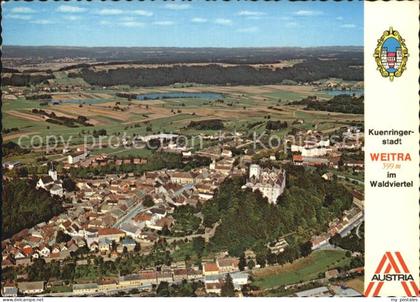 Weitra Stadtkern Schloss Fliegeraufnahme
